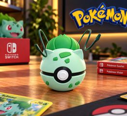 Pokémon Bulbasaur φιγούρα με σχέδιο Poké Ball, τρισδιάστατα εκτυπωμένη