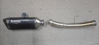 Τελικό Akrapovic KTM super duke 1290 μαζί με decat
