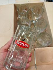 Συλλεκτικό Σετ 6 Γυάλινες Κούπες Μπίρας Berlin – Σπάνιο/Καταργημένο (Καινούργιες στο κουτί