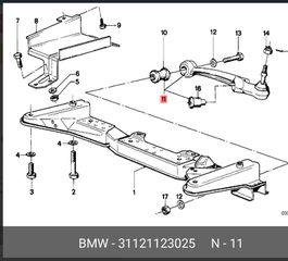 εμπροσθια ψαλιδια για BMW Ε21 με χρονιες παραγωγης 1975 εως 1984, τιμη τεμαχίου .
