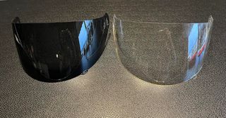 Σετ Εσωτερικές Ζελατίνες Sun Visor (Φιμέ +Διάφανη) για κράνος Caberg Riviera (V2/V3/V4) - καινούργιες