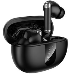 Wireless Hands Free Hoco EQ26 Nice ANC+ENC v5.4 300mAh 7 Ώρες Λειτουργίας Εναλλαγή Master / Slave Συμβατά με Siri Μαύρα