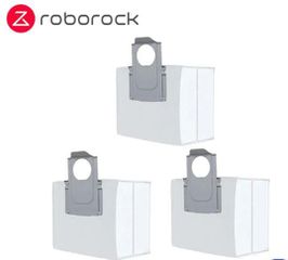 Vacuum Cleaner Accessory|ROBOROCK|Disposable Dust Bag 3pcs|White|For OC0/Q70+/Q70 Max+/OC5/Q75+/Q75 Max+/Q55+/O35/S75 MaxV Ultra/S70 Pro Ultra/S80 Pro Ultra/S85 Pro Ultra/OC0-D/S80+/Q80 Max+/OC5-D/S85