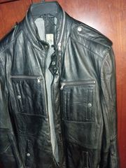 Ανδρικό 100% Δερμάτινο Jacket LAPEL Men – Μαύρο-thumb-3