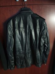 Ανδρικό 100% Δερμάτινο Jacket LAPEL Men – Μαύρο-thumb-13