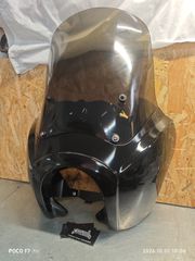 Μάσκα Fairing Φέρινγκ τύπου club style μαύρη γυαλιστερή