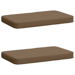 vidaXL Μαξιλάρια Πάγκου 2 Τεμαχίων VUGHT 2 pcs 100% Πολυεστέρας Taupe