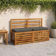 vidaXL Μαξιλάρια Πάγκου 2 Τεμαχίων VUGHT 2 pcs 100% Πολυεστέρας