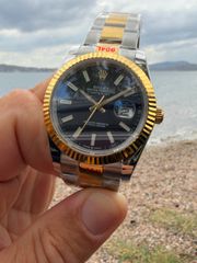 Rolex Datejust 41 Two Tone Black Dial – Replica 3A