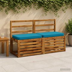 vidaXL Μαξιλάρια Πάγκου 2 Τεμαχίων VUGHT 2 pcs 100% Πολυεστέρας