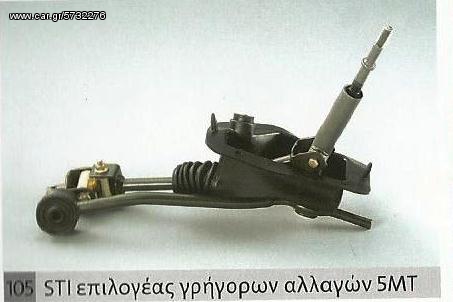 ΚΟΝΤΟΣ   ΕΠΙΛΟΓΕΑΣ ΤΑΧΥΤΗΤ FOR255 08 5MT STI QUICK SHIFT 5MT LHD