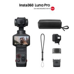 Insta360 Luna Pro Standard Bundle Black - 1-Inch 8K Leica Sensor, Dual AI Chip, OLED Touchscreen