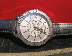 Esprit ρολόι Marin Speed White Multifunction – Genuine Leather – πλήρως λειτουργικό