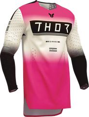 Μπλούζα Μηχανής Thor Sportmode Geo Jersey Μαύρο-Άσπρο-Ροζ