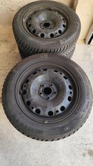 Τετράδα - Continental WinterContact TS870 185/60 R15 88T XL σε ατσάλινες ζάντες