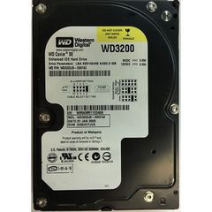 Σκληρός δίσκος 2006 Western DigitalWD3200JB-00KFA0320GB 7200 RPM IDE 3.5″ HDD PATA 8MB CACHE Υγεία 90%Απόδοση 94%Βάση Sentinel