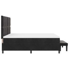 Κρεβάτι με ελατήρια με κεφαλάρι Μαύρο 200 x 180 cm Βελούδο 3344596-thumb-8