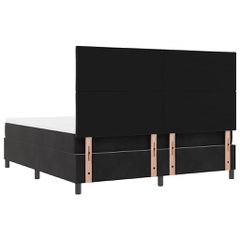Κρεβάτι με ελατήρια με κεφαλάρι Μαύρο 200 x 180 cm Βελούδο 3344596-thumb-9