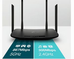 Ρούτερ TP-LINK Archer VR300 v1 Ασύρματο VDSL2/ADSL2+/ADSL2/ADSL Modem Router Wi‑Fi 5 με 4 Θύρες 4 σταθερές εξωτερικές κεραίες.