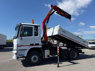 Ανατροπή + Γερανός Mercedes-Benz 2006 Actros 1832 Meiller Ανατροπη Palfinger PK 10501 Ασύρματο-thumb-63
