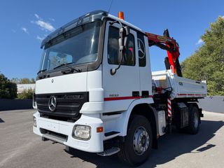 Ανατροπή + Γερανός Mercedes-Benz 2006 Actros 1832 Meiller Ανατροπη Palfinger PK 10501 Ασύρματο-thumb-87