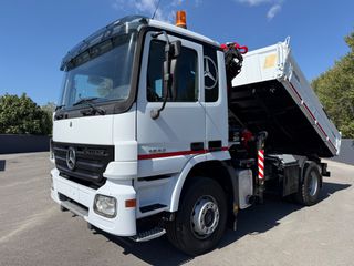 Ανατροπή + Γερανός Mercedes-Benz 2006 Actros 1832 Meiller Ανατροπη Palfinger PK 10501 Ασύρματο-thumb-42