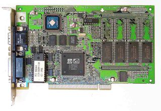 Graphic card ATI Mach64 PCI with two VGA port