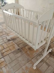 Λίκνο ξύλινο με στρώμα