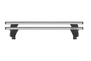 MENABO Ολοκληρωμένο Σετ Μπάρες Οροφής Αλουμινίου DELTA M 123 cm σε Ασημί Χρώμα για Toyota Yaris / Vitz (XP130) 5 doors 2011>2019 - 2 τεμ. (9790/MB+12510/MB)