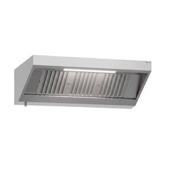 Απορροφητήρας τοίχου inox 1600 mm με φίλτρα & φως