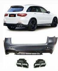 ΠΡΟΦΥΛΑΚΤΗΡΑΣ ΠΙΣΩ Mercedes GLC X253 SUV (2016-2020) GLC 63 AMG Design rear bumper
