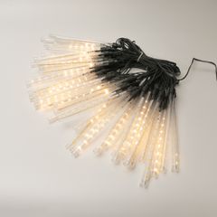 XMAS ΛΑΜΠΑΚΙ SNOWDROP 400 LED 7V ΜΕΤΑΣΧΗΜΑΤΙΣΤΗ ΣΤΑΘΕΡΟ ΠΡΑΣΙΝΟ PVC ΚΑΛΩΔΙΟ 50 ΣΩΛΗΝΕΣ H19cm ΜΕ ΘΕΡΜΟ ΛΕΥΚΟ LED ΑΝΑ 20cm ΠΑΡΟΧΗ 5m IP44 Eurolamp 600-02311