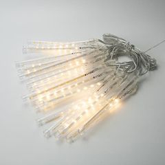 XMAS ΛΑΜΠΑΚΙ SNOWDROP 400 LED 7V ΜΕΤΑΣΧΗΜΑΤΙΣΤΗ ΣΤΑΘΕΡΟ ΔΙΑΦΑΝΟ PVC ΚΑΛΩΔΙΟ 50 ΣΩΛΗΝΕΣ H19cm ΜΕ ΘΕΡΜΟ ΛΕΥΚΟ LED ΑΝΑ 20cm ΠΑΡΟΧΗ 5m IP44 Eurolamp 600-02310