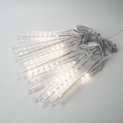 XMAS ΛΑΜΠΑΚΙ SNOWDROP 200 LED 7V ΜΕΤΑΣΧΗΜΑΤΙΣΤΗ ΣΤΑΘΕΡΟ ΔΙΑΦΑΝΟ PVC ΚΑΛΩΔΙΟ 25 ΣΩΛΗΝΕΣ H19cm ΜΕ ΛΕΥΚΟ LED ΑΝΑ 20cm ΠΑΡΟΧΗ 5m IP44 Eurolamp 600-02302