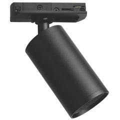 ΣΠΟΤ ΡΑΓΑΣ 2 ΓΡΑΜΜΩΝ GU10 Φ52x125mm ΜΑΥΡΟ Eurolamp 145-59061