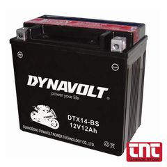 Μπαταρία Μοτοσυκλέτας DYNAVOLT DTX14-BS — 12V 12Ah 200A (YTX14-BS)
