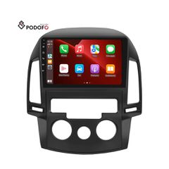 Hyundai i30 (2007-2012) με χειροκίνητο κλιματισμό, Android οθόνη 9" 2+64GB Ασύρματο CarPlay & Ασύρματο Android Auto GPS WiFi EQ