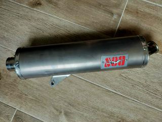 Bos exhaust 450mm oval titanium with removable silencer