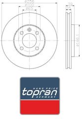 Δισκόπλακα εμπρόσθια 256x25 (ΚΑΙΝΟΥΡΓΙΑ) ,VOLKSWAGEN ,POLO 1995>2001 