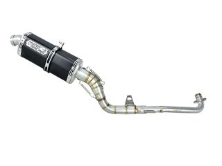 Εξάτμιση μαύρο τελικό Honda C50 / Astrea Grand 100 / Supra 100 HYPER-X Racing Φ51 High Up