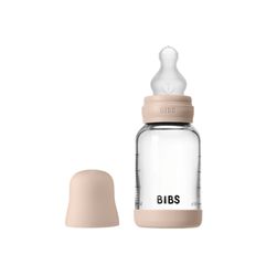 Bibs Γυάλινο Μπιμπερό Blush 120ml Με Θηλή Σιλικόνης Αργής Ροής