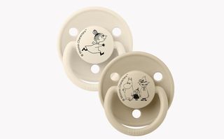 BIBS Πιπίλες X Moomins De Lux Moomin Troll Σιλικόνης One Size 2tmx Ivory/Vanilla