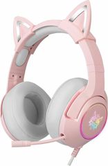 Onikuma K9 On Ear Gaming Headset, 3.5mm / USB, Ροζ