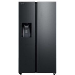 Toshiba Ψυγείο Ντουλάπα 568lt NoFrost Υ177.5xΠ91xΒ69.8εκ. Μαύρο GR-RS755WI-PMJ(05)