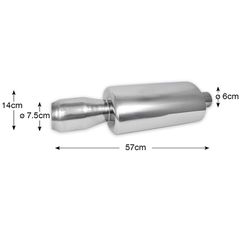 Εξάτμιση Μονή Ινοχ HJ-A0035-thumb-1