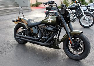Harley Davidson FAT BOY 2006 Army military theme bobber-thumb-1