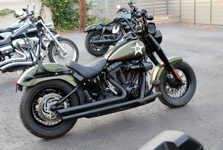 Harley Davidson FAT BOY 2006 Army military theme bobber-thumb-4