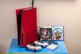 PS5 Jailbroken 12.40 Volcanic Red 5TB Game Drive