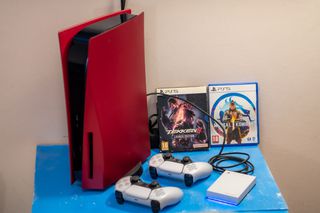 PS5 Jailbroken 12.40 Volcanic Red 5TB Game Drive-thumb-5