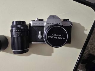 Asahi Pentax Spotmatic F + Φακοί SMC Takumar 55mm & 135mm